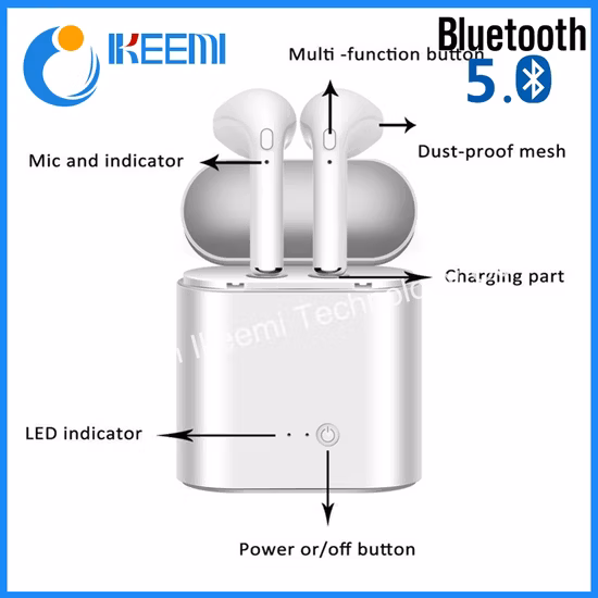 Earphone I7s Tws Headphone Factory Price Earbuds Mobile Phone Accessories