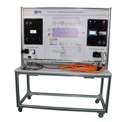 Tablero de enseñanza de pila de carga de CA y CC para coche eléctrico, dispositivo de entrenamiento de vehículos, equipo didáctico