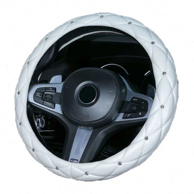 Accesorios Cuero para Niña Piel Hombre Interior Moda Power Knob L Silicona 12 Cubierta para Volante de Coche