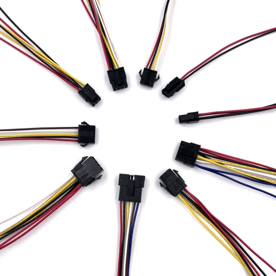 Personalizado varios Sh Zh pH Xh Vh Pin 1,0 1,5 2,0 1,25 2,54mm conector de paso conjunto de cables de arnés electrónico para electricidad